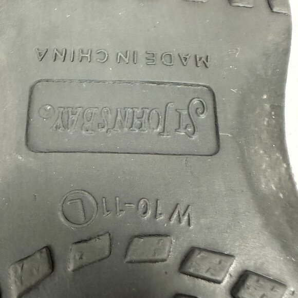 St Johns Bay Black Rubber Clog Sandals Womens Size 10-11 Lightweight Comfort Fit - Picture 9 of 9